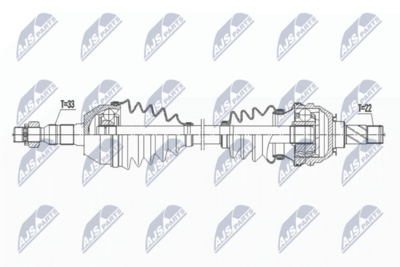 Приводной вал NTY NPW-PL-119