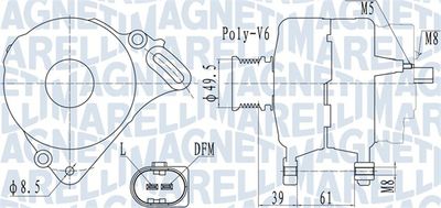 Генератор MAGNETI MARELLI 063732065010