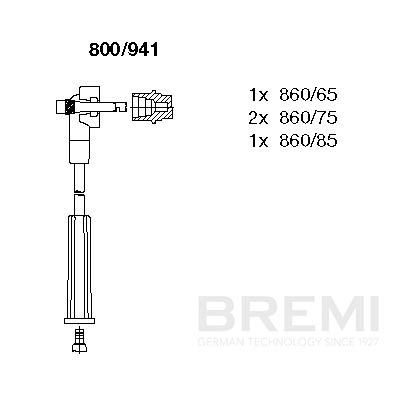 Augstsprieguma vadu komplekts BREMI 800/941