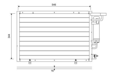 Конденсатор, кондиционер VALEO 822693
