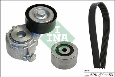 Ķīļrievu siksnu komplekts Schaeffler INA 529 0019 10