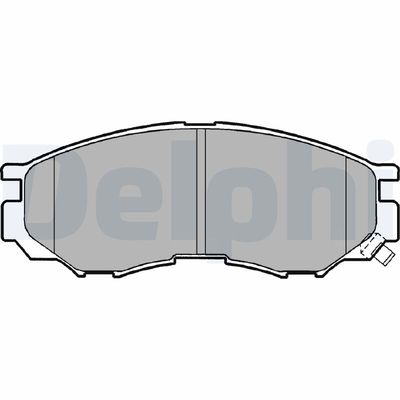 Комплект тормозных колодок, дисковый тормоз DELPHI LP1010