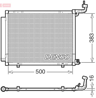 Конденсатор, кондиционер DENSO DCN10058