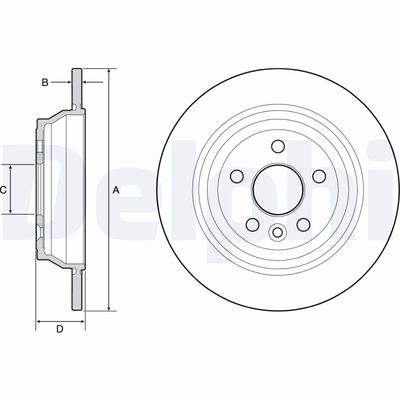 Bremžu diski DELPHI BG4656C