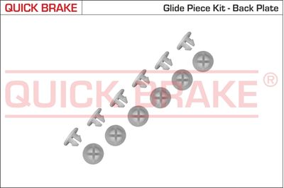 QUICK BRAKE 6859K Piederumu komplekts, Bremžu