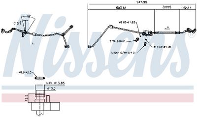 Трубопровод высокого давления, кондиционер NISSENS 840130