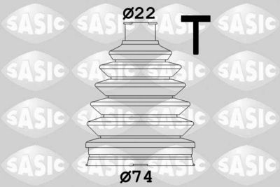 Комплект пыльника, приводной вал SASIC 1904008
