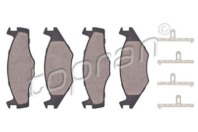 Комплект тормозных колодок, дисковый тормоз TOPRAN 102 843