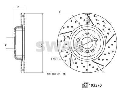 Bremžu diski SWAG 33 11 1213