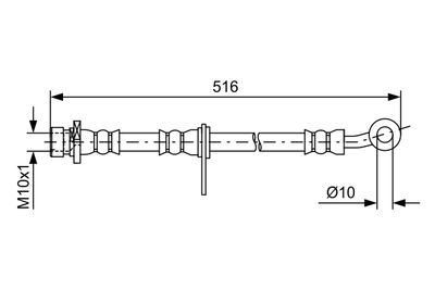 Bremžu šļūtene BOSCH 1 987 481 729