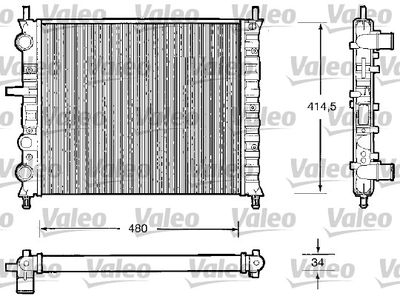 Radiators, Motora dzesēšanas sistēma VALEO 732503
