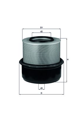 Gaisa filtrs KNECHT LX 80