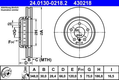 Тормозной диск ATE 24.0130-0218.2