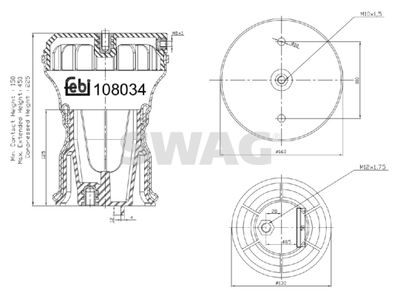 Pneimoatsperes spilvens, Pneimopiekare SWAG 37 10 8034