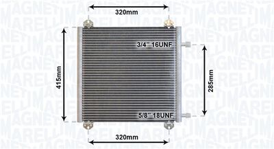Конденсатор, кондиционер MAGNETI MARELLI 350203866000