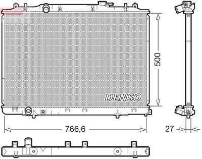 Radiators, Motora dzesēšanas sistēma DENSO DRM40111