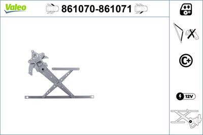 Стеклоподъемник VALEO 861070