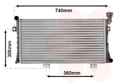 Radiators, Motora dzesēšanas sistēma VAN WEZEL 26002015