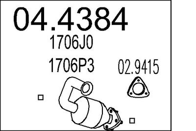 Катализатор MTS 04.4384