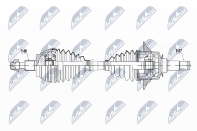Приводной вал NTY NPW-ME-068