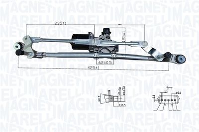 Система очистки окон MAGNETI MARELLI 064376100010