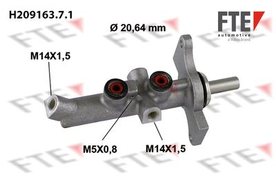 Galvenais bremžu cilindrs FTE 9220142