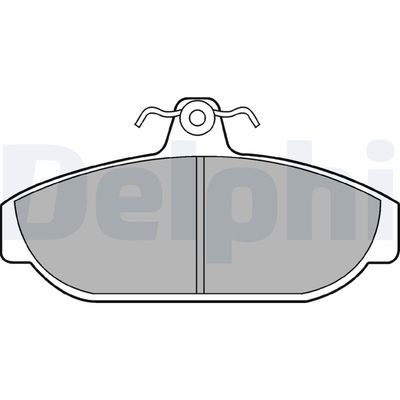 Bremžu uzliku kompl., Disku bremzes DELPHI LP437