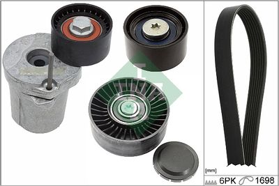 Поликлиновой ременный комплект Schaeffler INA 529 0369 10