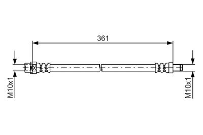 Тормозной шланг BOSCH 1 987 481 600