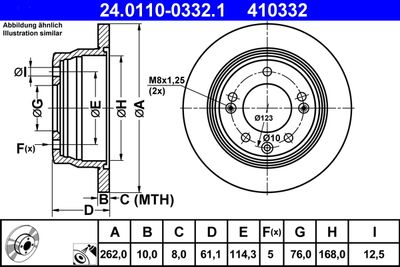 Тормозной диск ATE 24.0110-0332.1