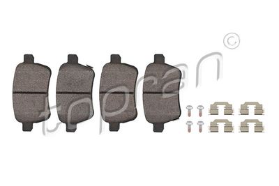 Комплект тормозных колодок, дисковый тормоз TOPRAN 208 805