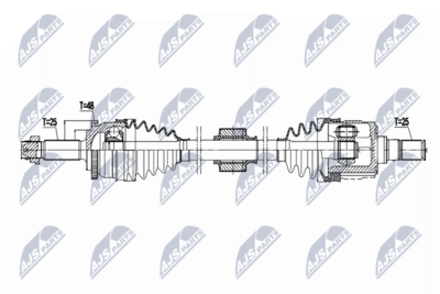 Приводной вал NTY NPW-HY-627