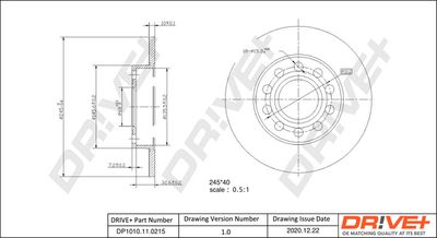 Тормозной диск Dr!ve+ DP1010.11.0215