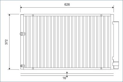 Конденсатор, кондиционер VALEO 812880