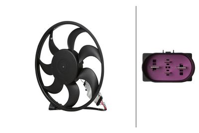 Вентилятор, охлаждение двигателя HELLA 8EW 366 420-521