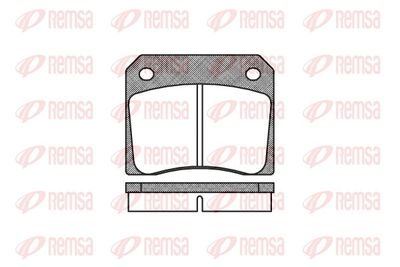 Bremžu uzliku kompl., Disku bremzes REMSA 0036.00