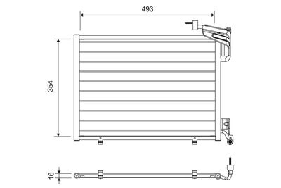 Конденсатор, кондиционер VALEO 822762