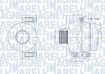 Генератор MAGNETI MARELLI 063731934010