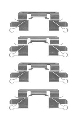Комплектующие, колодки дискового тормоза HELLA 8DZ 355 204-941