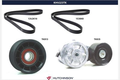 Ķīļrievu siksnu komplekts HUTCHINSON KHV 223TK
