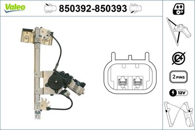 Стеклоподъемник VALEO 850392