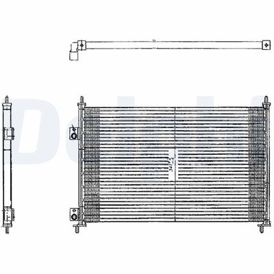 Конденсатор, кондиционер DELPHI TSP0225209