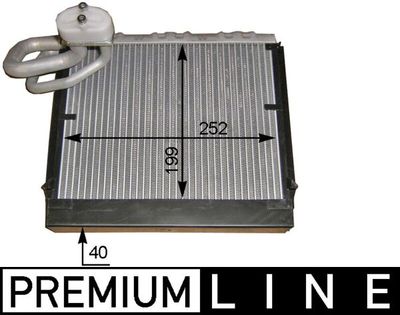 Испаритель, кондиционер MAHLE AE 106 000P