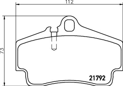 Bremžu uzliku kompl., Disku bremzes HELLA PAGID 8DB 355 018-481