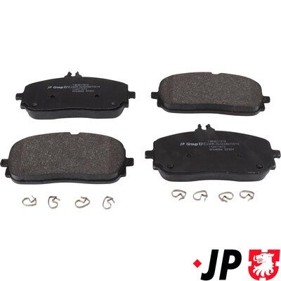Комплект тормозных колодок, дисковый тормоз JP GROUP 1363617810