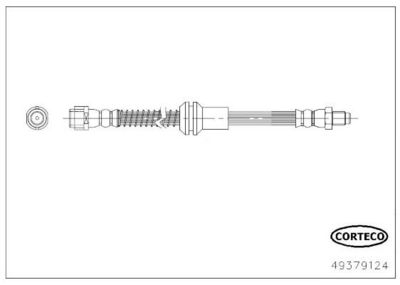 Bremžu šļūtene CORTECO 49379124