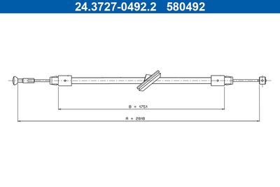Trose, Stāvbremžu sistēma ATE 24.3727-0492.2