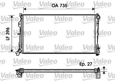 Radiators, Motora dzesēšanas sistēma VALEO 732956