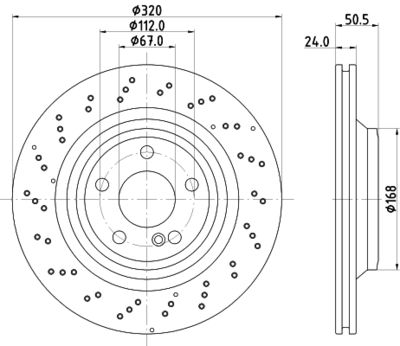 Тормозной диск HELLA 8DD 355 133-271