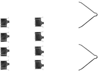 Комплектующие, колодки дискового тормоза HELLA 8DZ 355 202-451